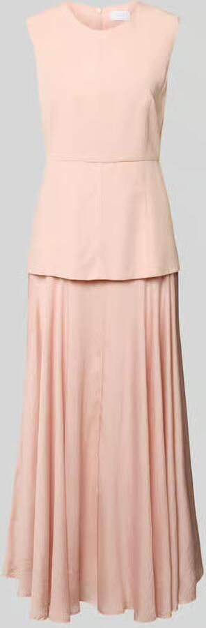 Jake*s Collection Maxi-jurk van mix van lyocell en linnen met 2-in-1-look - Foto 2
