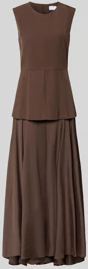 Jake*s Collection Maxi-jurk van mix van lyocell en linnen met 2-in-1-look - Foto 2