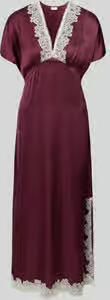 Jake*s Collection Maxi-jurk van viscose met kanten inzet