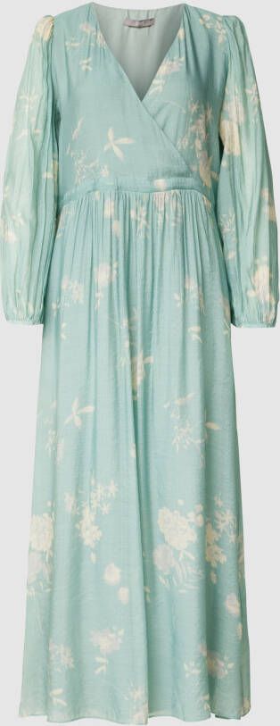 Jake*s Collection Midi-jurk met all-over bloemenmotief