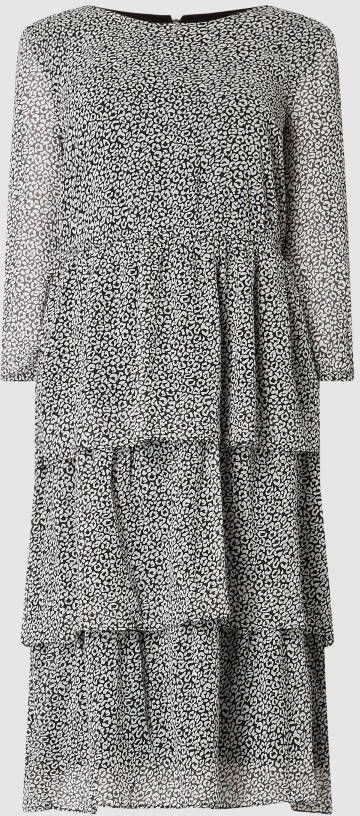 Jake*s Collection Midi-jurk met all-over motief