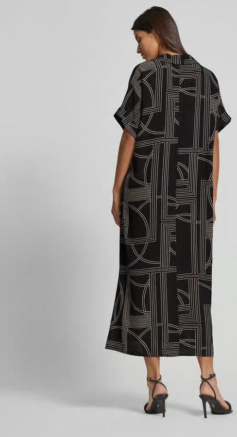 Jake*s Collection Midi-jurk met overhemdkraag