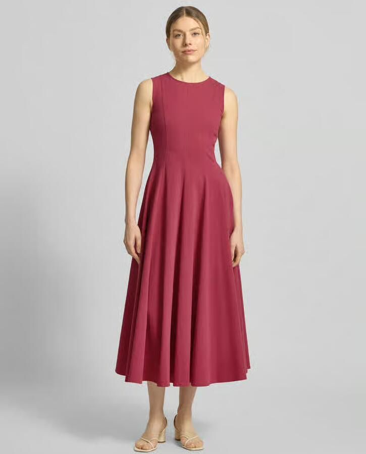 Jake*s Collection Midi-jurk met Ronde hals - Foto 3