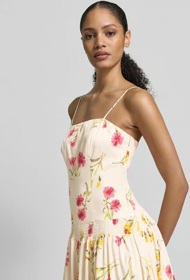 Jake*s Collection Midi-jurk met verstelbare bandjes