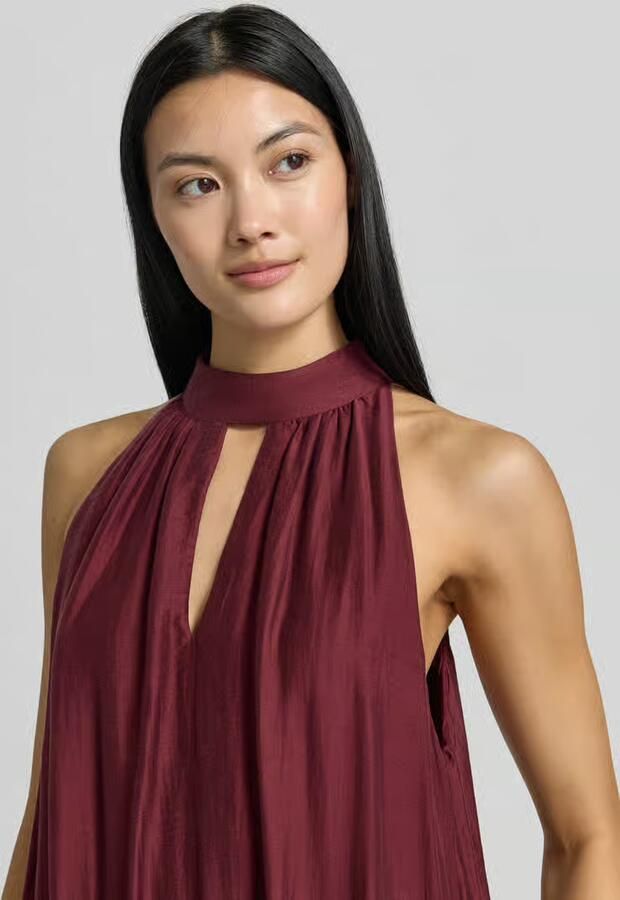 Jake*s Collection Midi-jurk van lyocellmix met cut-out - Foto 2