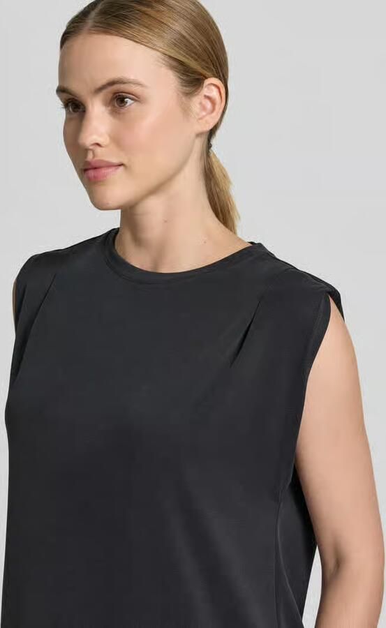 Jake*s Collection midi-jurk van modalmix met ronde hals