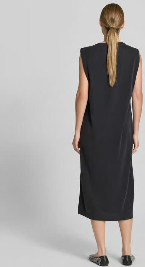 Jake*s Collection midi-jurk van modalmix met ronde hals
