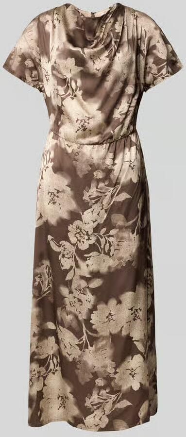 Jake*s Collection midi-jurk van viscose met cascadehals - Foto 2