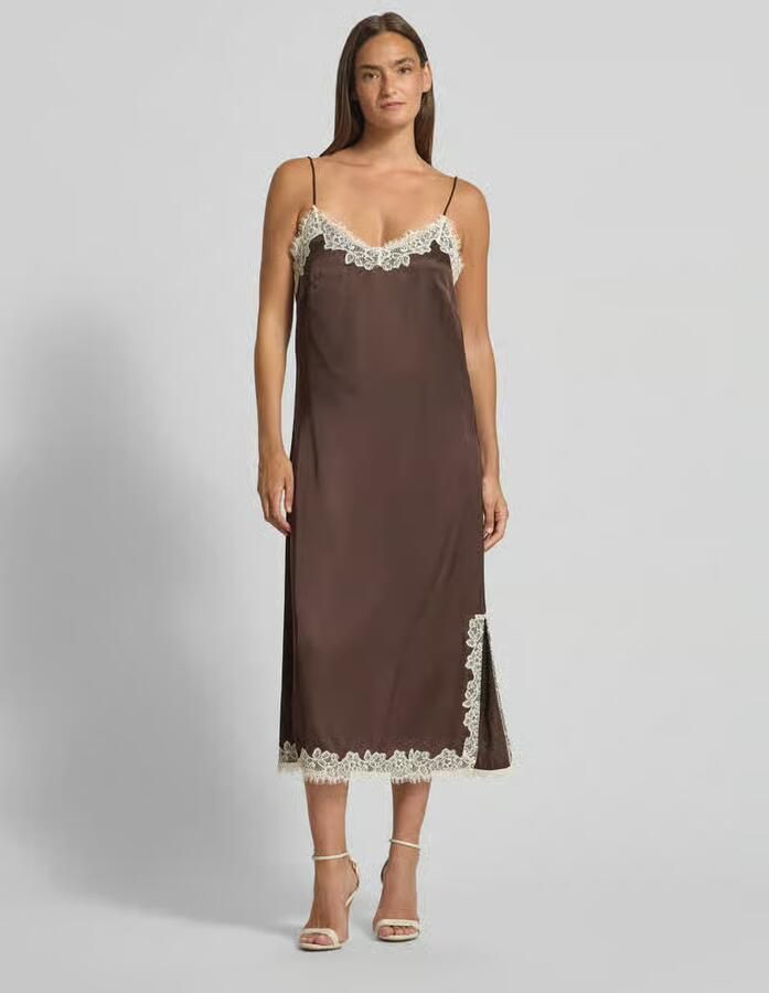 Jake*s Collection midi-jurk van viscose met kant - Foto 2
