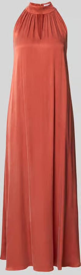 Jake*s Collection midi-jurk van viscosemix met halter - Foto 3