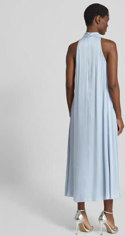 Jake*s Collection midi-jurk van viscosemix met halter - Foto 3