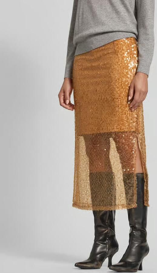 Jake*s Collection Midirok in semi-transparante laagjeslook - Foto 2