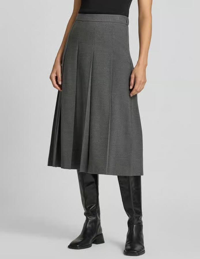 Jake*s Collection Midirok met plooipartij - Foto 3