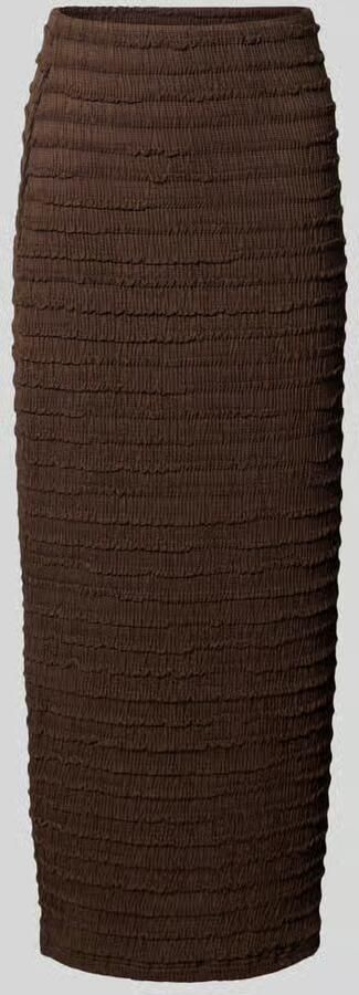 Jake*s Collection Midirok met structuurpatroon en elastische tailleband - Foto 2