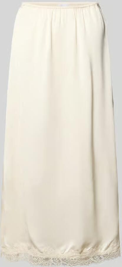 Jake*s Collection Midirok van viscose met kant - Foto 2