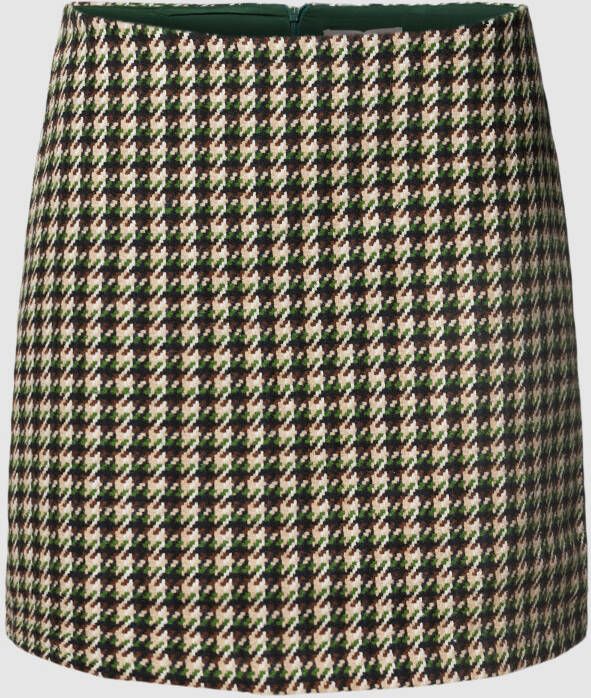 Jake*s Collection Minirok met pied-de-poule-motief