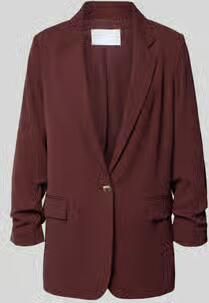 Jake*s Collection Regular Fit blazer met plooitjes