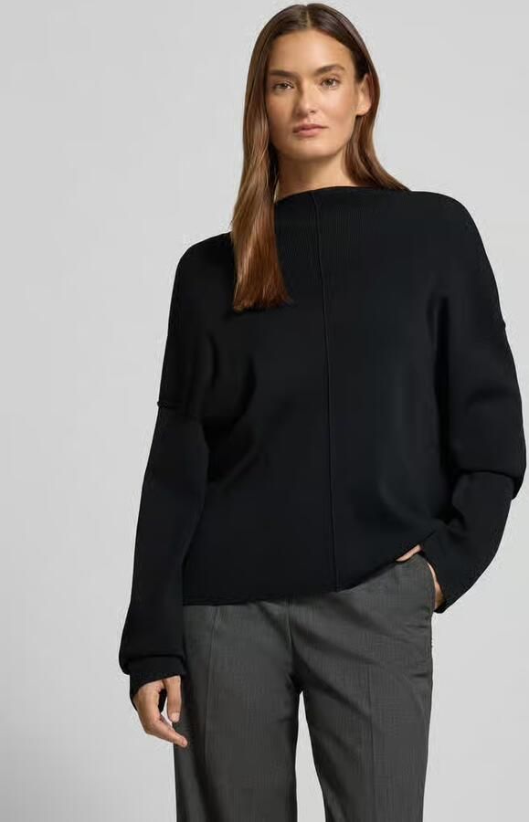 Jake*s Collection Oversized gebreide pullover met ronde hals - Foto 2