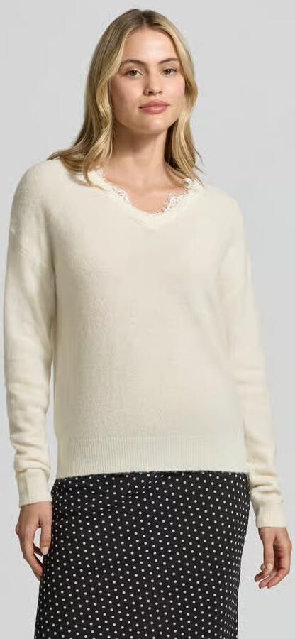 Jake*s Collection Pullover met kant aan de v-hals - Foto 2