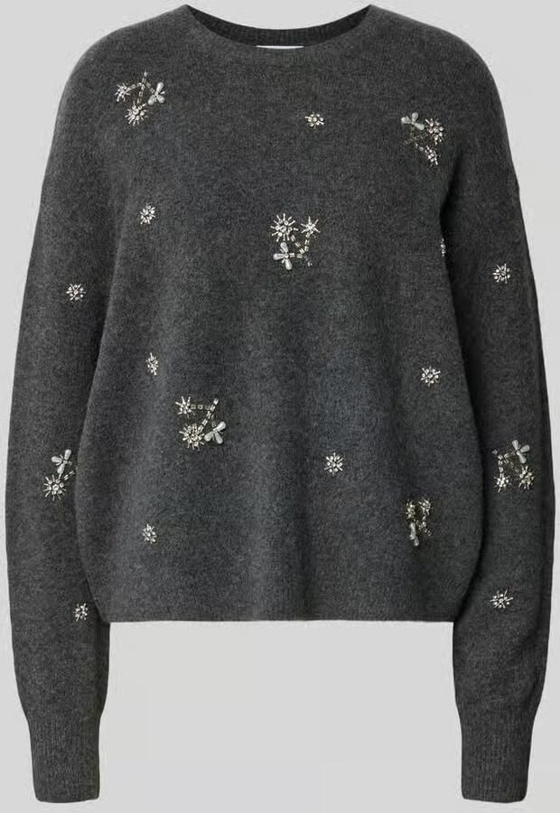 Jake*s Collection Pullover met kralenapplicatie van Jake*s 'K106-EmbelPull'