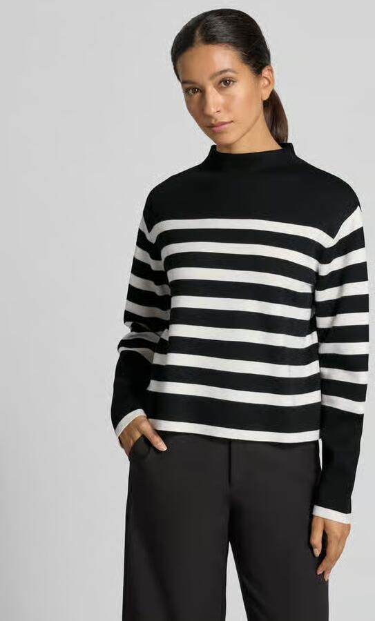 Jake*s Collection pullover met relaxed fit van viscosemix - Foto 3