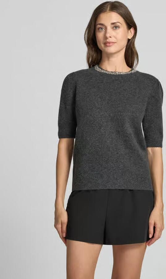Jake*s Collection Pullover met strasskraag van 'K106-EmbNeckPull' - Foto 2