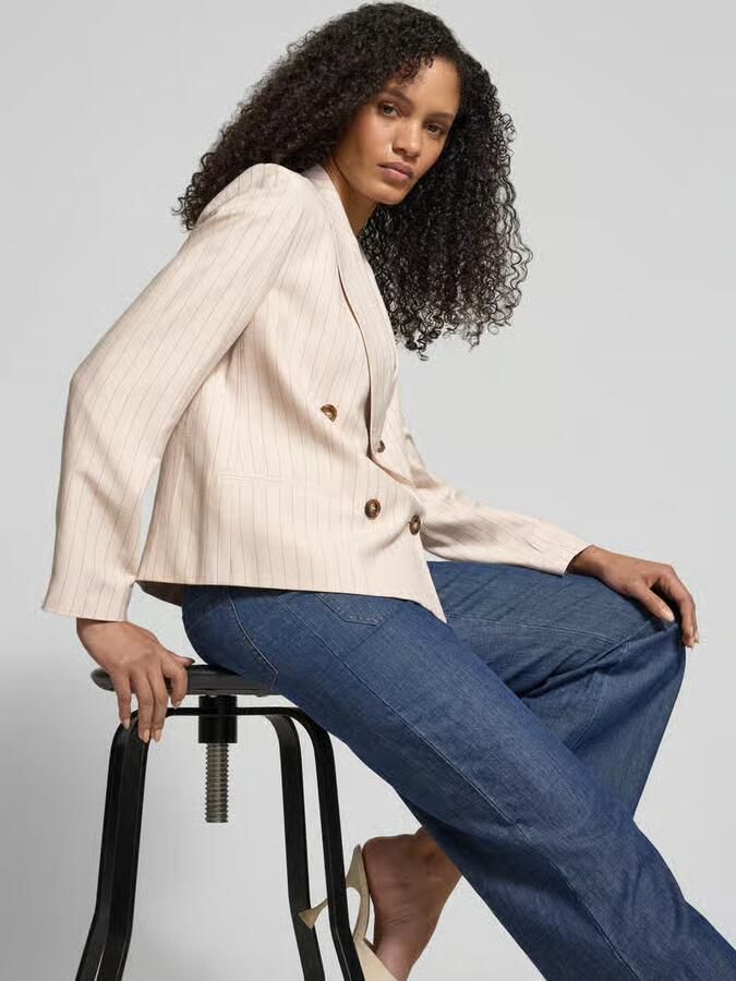 Jake*s Collection regular fit blazer met reverskraag
