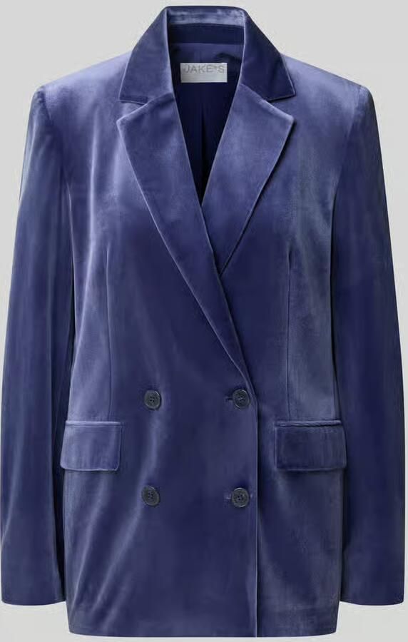 Jake*s Collection Regular fit blazer met schoudervullingen