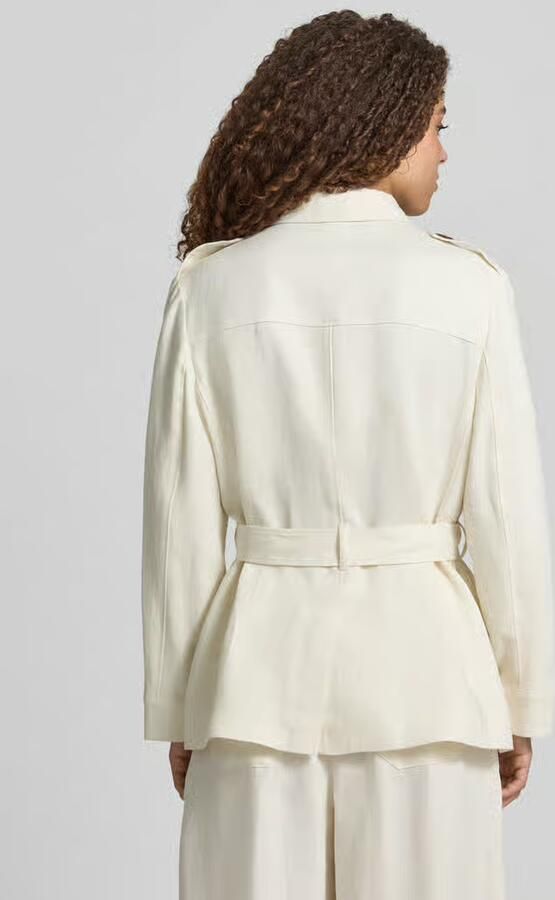 Jake*s Collection regular fit blazer van mix van linnen en viscose - Foto 3