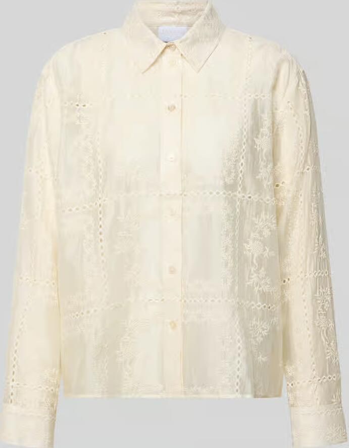 Jake*s Collection Regular fit Blouse met Ajourwerk - Foto 2