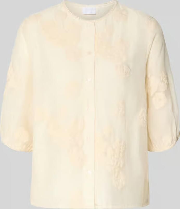 Jake*s Collection regular fit blouse met florale siergarnering - Foto 2
