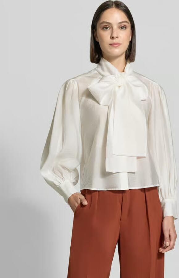 Jake*s Collection Regular fit blouse met lange mouwen van lyocellmix - Foto 2