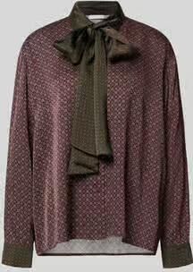 Jake*s Collection Regular fit blouse met lange mouwen van pure viscose