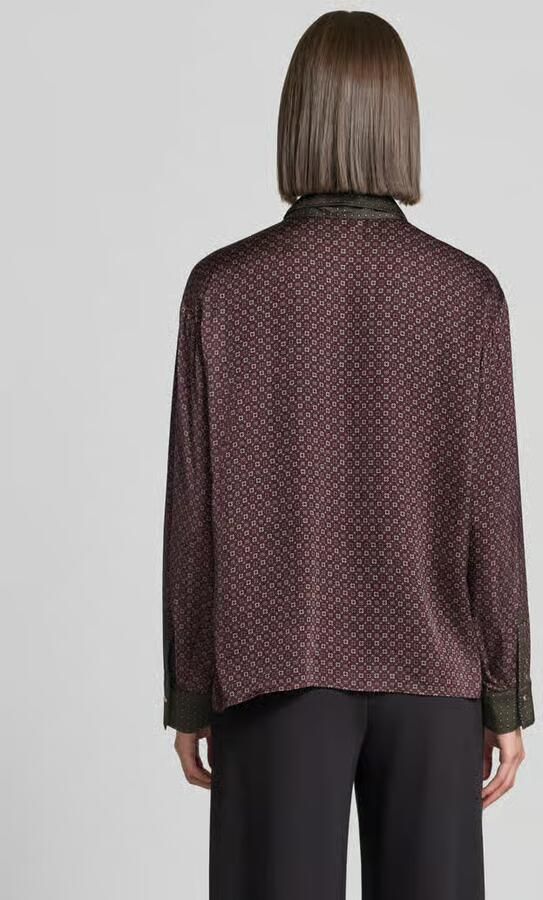 Jake*s Collection Regular fit blouse met lange mouwen van pure viscose - Foto 3