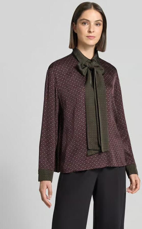 Jake*s Collection Regular fit blouse met lange mouwen van pure viscose - Foto 2