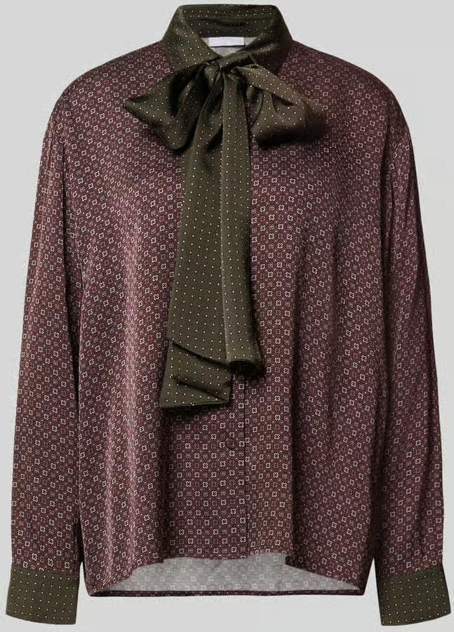 Jake*s Collection Regular fit blouse met lange mouwen van pure viscose - Foto 2