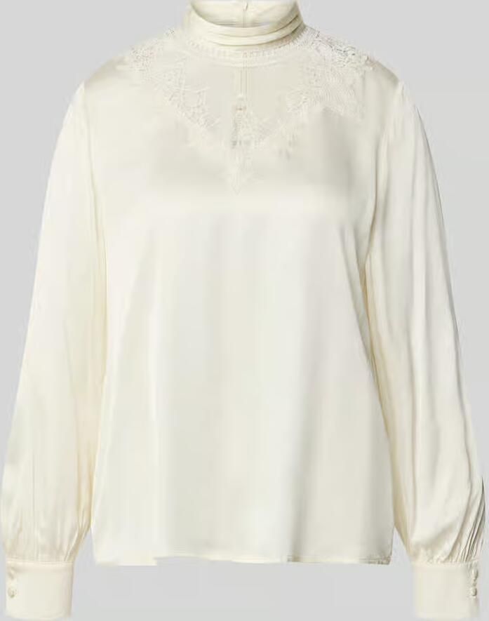 Jake*s Collection Regular fit blouse met lange mouwen van pure viscose