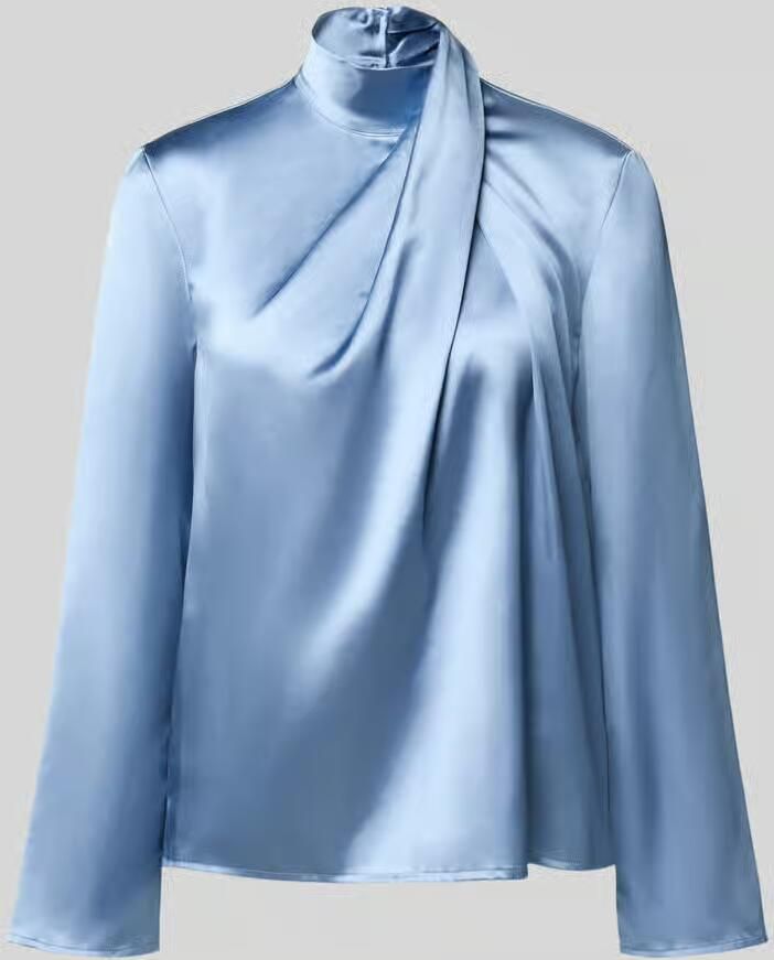Jake*s Collection Regular fit blouse met lange mouwen van satijn