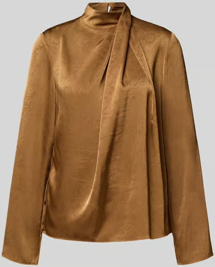 Jake*s Collection Regular fit blouse met lange mouwen van satijn