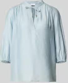 Jake*s Collection regular fit blouse met vetersluiting en 3 4-mouwen