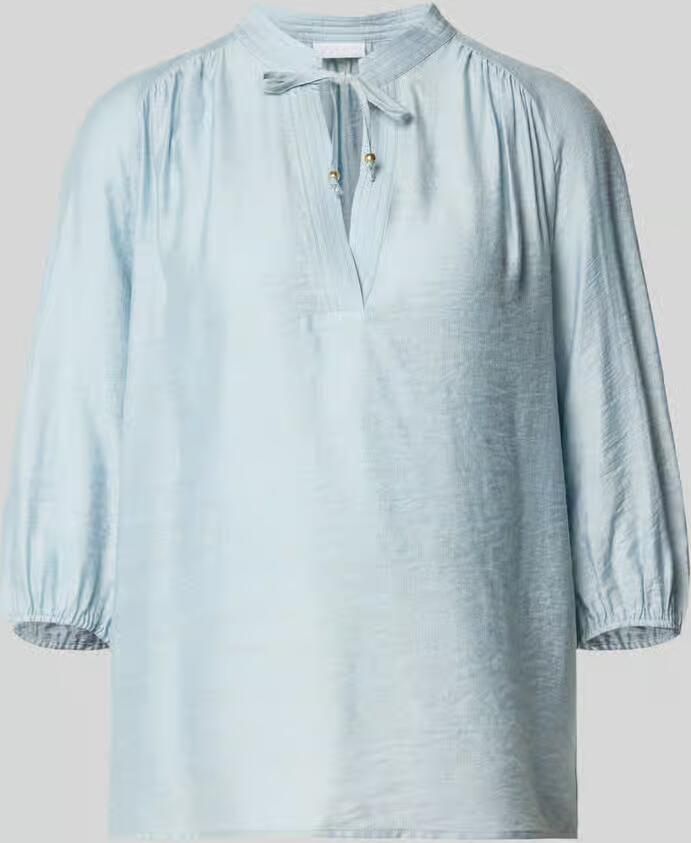 Jake*s Collection regular fit blouse met vetersluiting en 3 4-mouwen - Foto 2