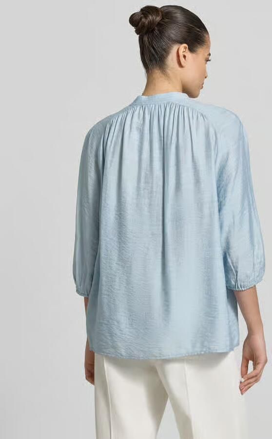 Jake*s Collection regular fit blouse met vetersluiting en 3 4-mouwen - Foto 2