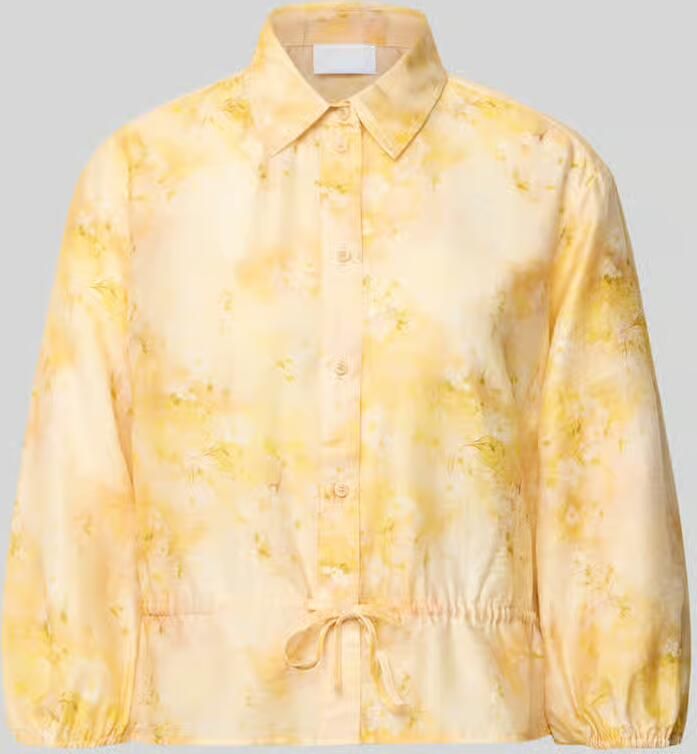 Jake*s Collection regular fit blouse van mix van linnen en lyocell met 3 4-mouw - Foto 2