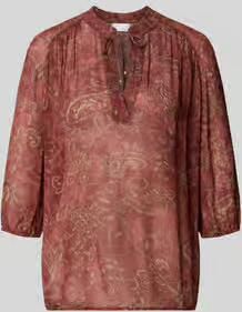 Jake*s Collection Regular fit 3 4-blouse met paisleymotief