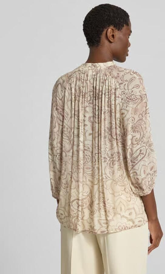 Jake*s Collection Regular fit 3 4-blouse met paisleymotief - Foto 2