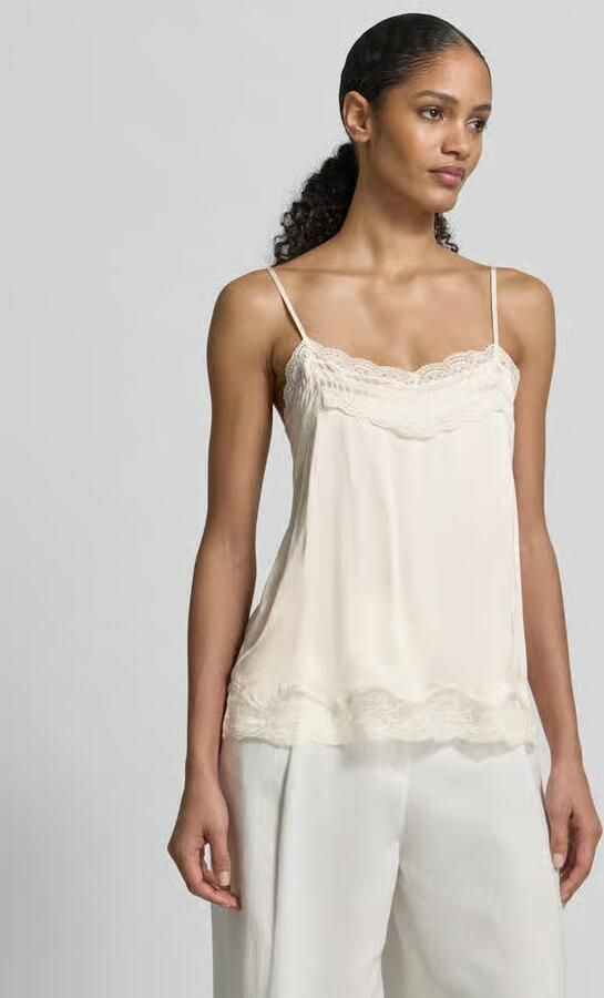 Jake*s Collection Regular fit blousetop met kant - Foto 4