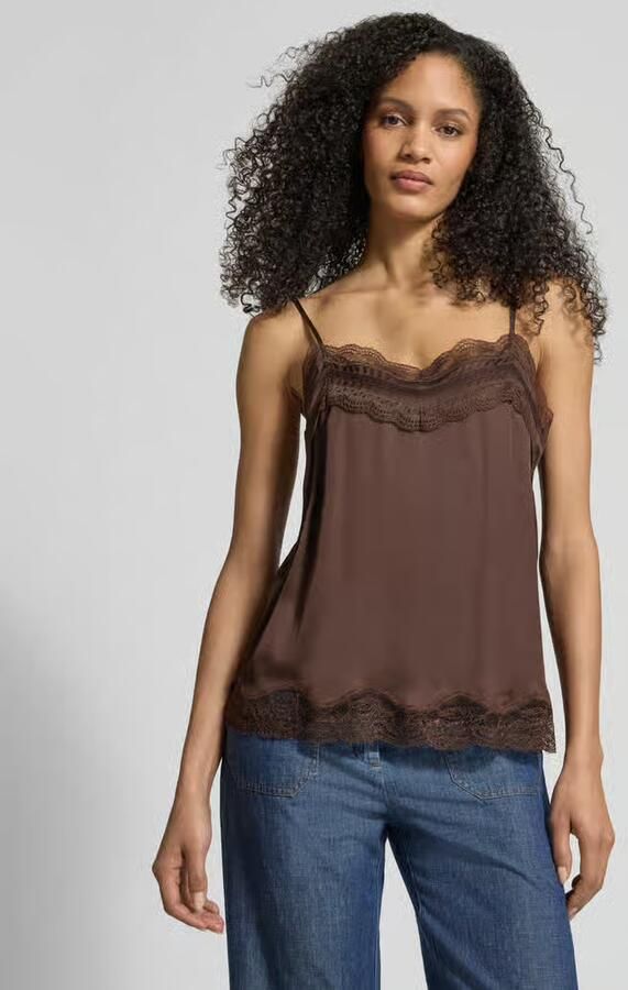 Jake*s Collection Regular fit blousetop met kant - Foto 3