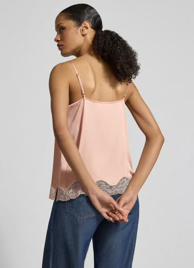 Jake*s Collection Regular fit blousetop met kant - Foto 3