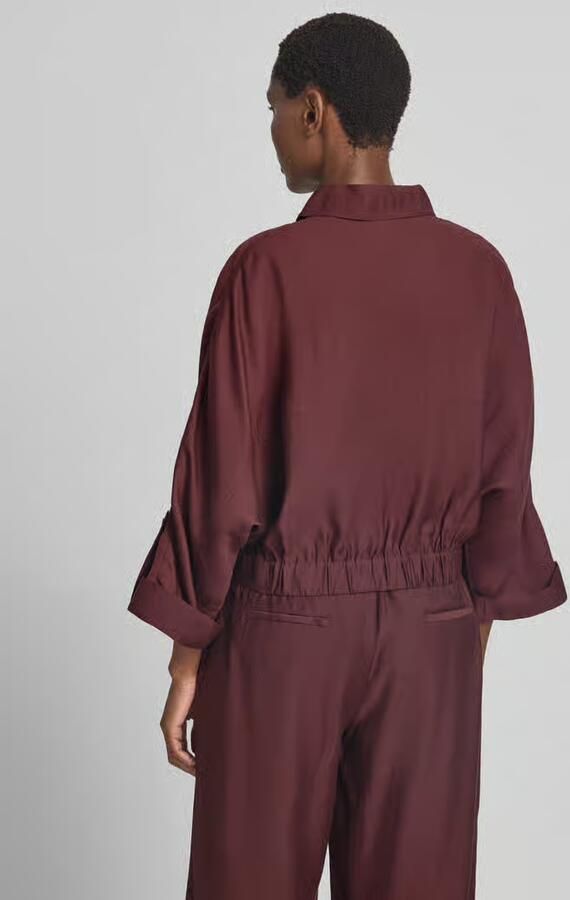 Jake*s Collection Regular fit blouson van materiaal mix met viscose wol-aandeel model 'B076'