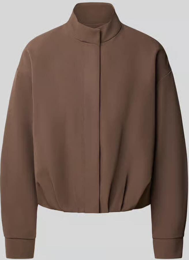 Jake*s Collection Regular fit bomberjack met verdekte knoopsluiting